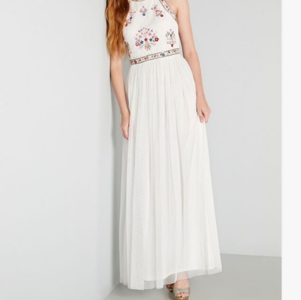 Modcloth Beaded Maxi Dress